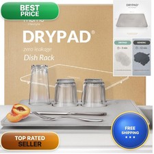 Momo Lifestyle Drypad Large Stone Dish Drying Mat 19.7 15.7 Misty Gray
