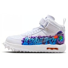 Nike Off-White x Air Force 1 SP Leather Mid Graffiti for Sale
