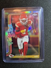 2025 Topps Chrome NFL Xavier Worthy Future Stars Refractor FS-5 Chiefs WR
