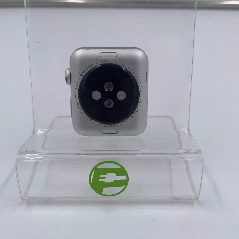 GPS Only Apple Watch Series 3 42MM Silver Aluminum A1859 - Image 2 of 4