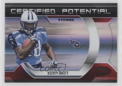2009 Donruss Certified Potential Red 16/100 Kenny Britt #17 Rookie RC 0i6y