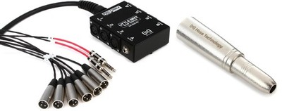 Hosa Little Bro' 6x2 Sub Snake - 20 foot + Hosa GXJ-235 Value Bundle
