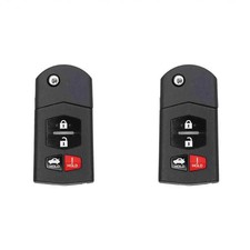 Replacement Flip Key Fob for Mazda 3 2010 FCC BGBX1T478SKE125-01 Part Number