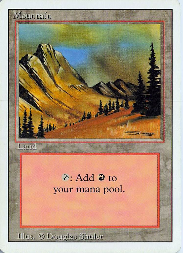 Mountain (C) 292 Land Revised Edition Magic: The Gathering Near Mint