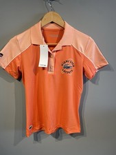 Lacoste Sport Miami Open Orange Ultra Dry Tennis Polo Shirt Size 36 Women Slim