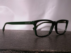 Authentic Burberry Designer Green Plaid Eyeglasses Made in Italy