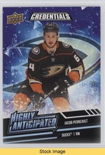 2022 Upper Deck Credentials Highly Anticipated Jacob Perreault #HA-41 READ 0qr0