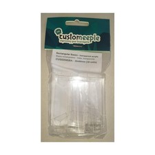 Customeeple Transparent 20mm x 60mm Rectangular Bases Pack New