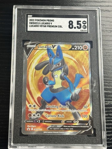 Lucario V graded SGC 8.5 for sale on eBay