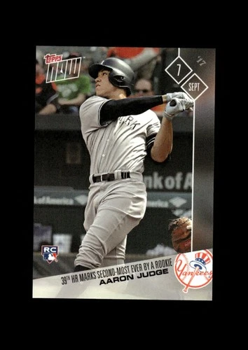 2017 Topps NOW: Aaron Judge 2nd Most HR By RC NM-MT OR BETTER