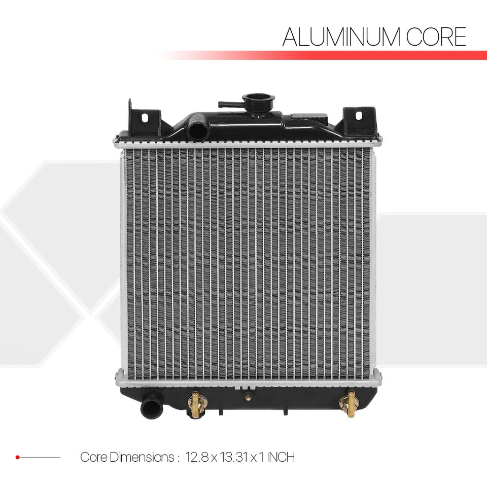 Radiador de refrigeración de núcleo de aluminio repuesto OE para 89-94 Metro/Sprint/Swift 1444 Foto 3 de 4