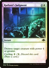 MTG FOIL Radiant's Judgment - Dominaria Remastered #021