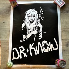 Vintage Dr Know Poster American Punk Band Nardcore Brandon Cruz Watch It Burn CA
