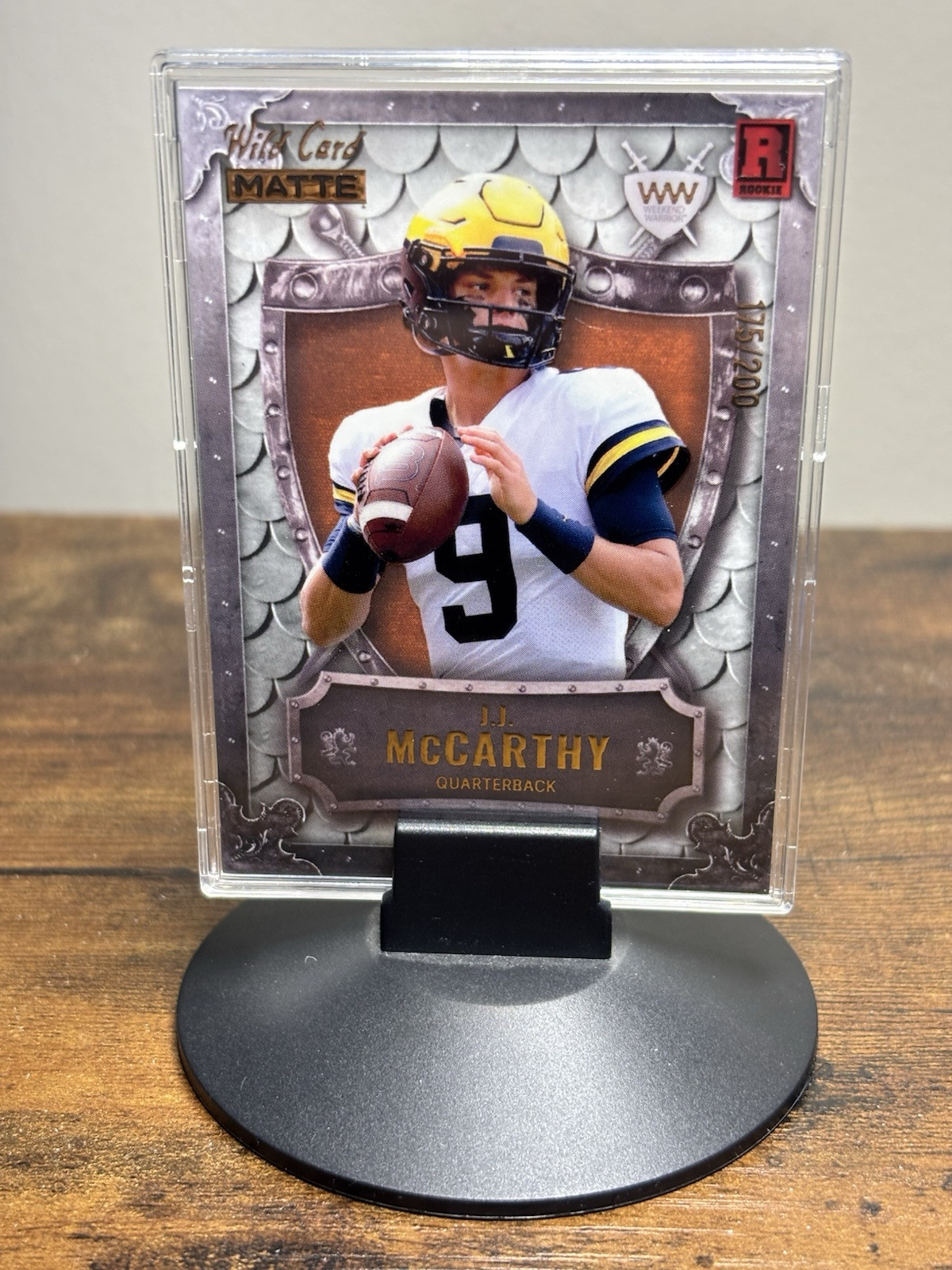 J.J. McCarthy 2023 Wild Card Matte Weekend Warrior /200 RC