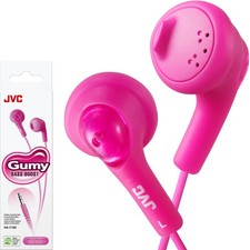 JVC HAF160P Gumy Ear Bud Headphone Pink One Size,