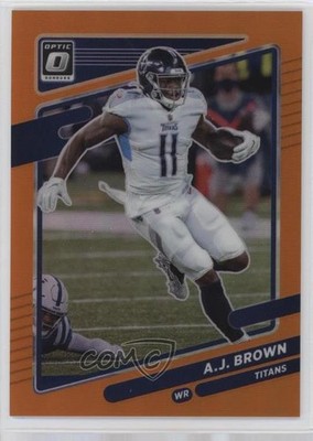 2021 Panini Donruss Optic Orange Prizm /199 AJ Brown #121 0xy0