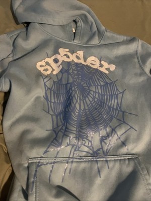 Sp5der Mens Small Hoodie Blue