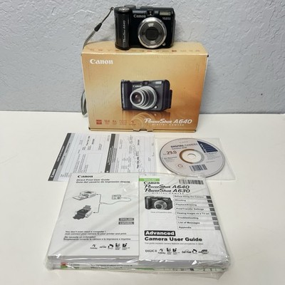 Canon PowerShot A640 10.0MP Digital Camera - Black for sale online