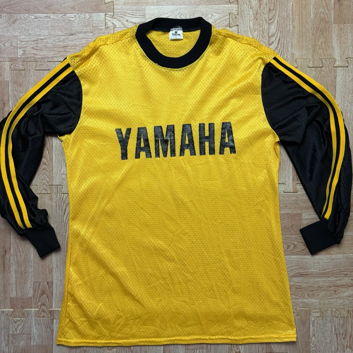Vintage 70s Yamaha Motocross Jersey Racing Mesh USA Motorcycle 