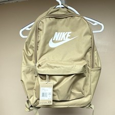 Nike Beige Backpack Padded Solid Zip Closure ...