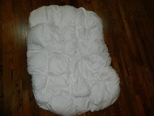 Pottery Barn Memory Fiber Mattress Pad White Full Size 54" x 75" x 16"