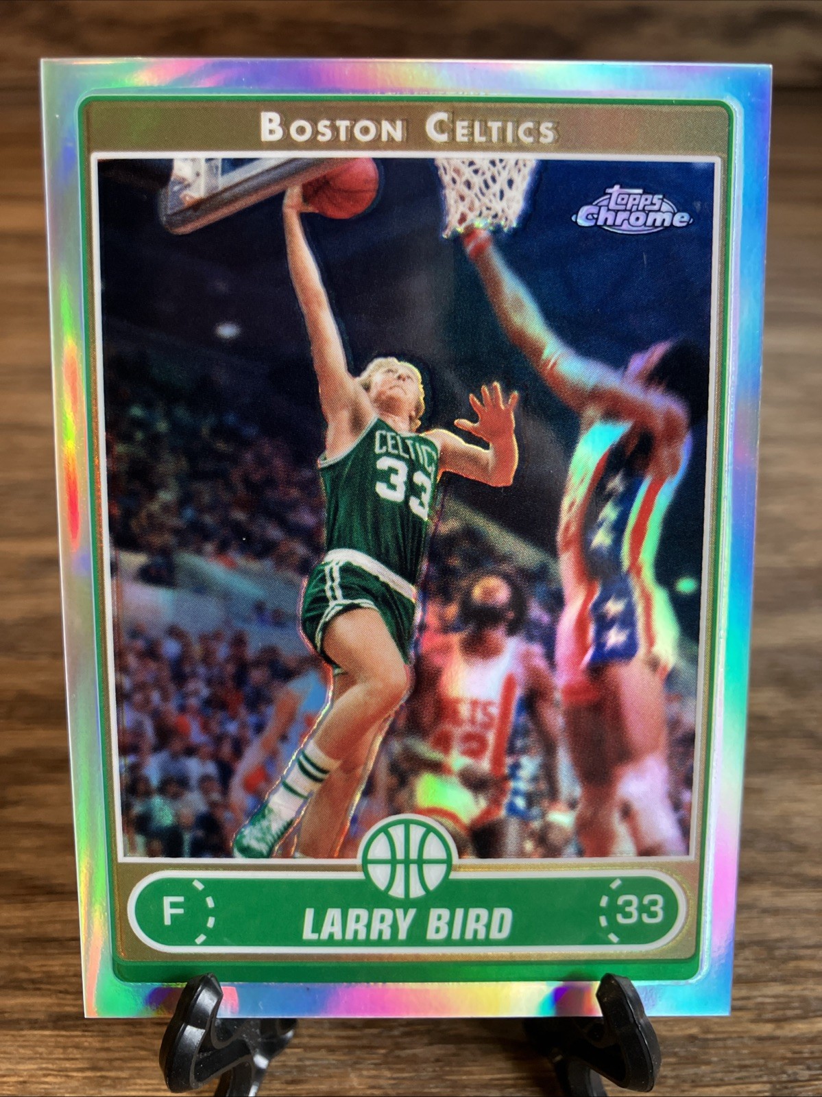 2006-07 Topps Chrome Refractor Larry Bird #151 Celtics HOF