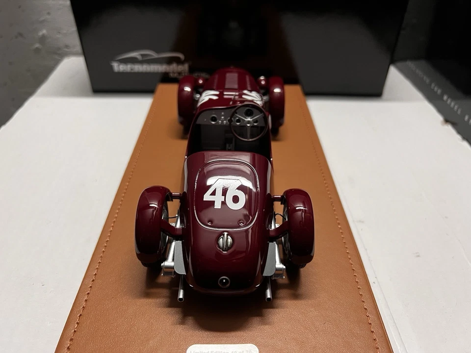 Ferrari 125C 1947 Circuito di Vigevano #46 Franco Cortese Tecnomodel 1/18 - Immagine 4 di 4