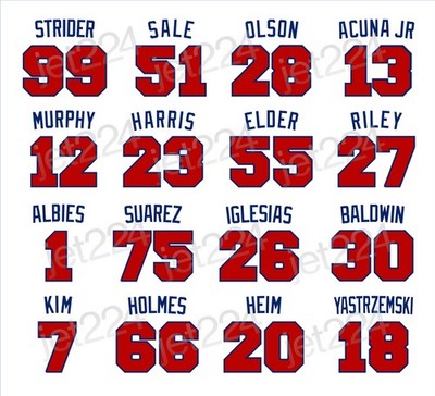 Atlanta Braves DECAL STICKER  2026 Acuna Riley Olson  Sale Strider Yastrzemski +