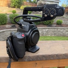 Canon EOS C100 Mark I Cinema Camera Body with Top Handle And Side Grip