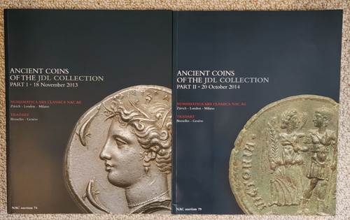 Ancient Coins of the JDL Collection Part 1 and Part 2, 2013-2014. NFA & Tradart