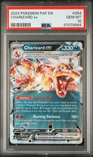 PSA 10 Charizard ex 054/091 Paldean Fates Double Rare Pokemon Card
