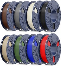 PLA 3D Printer Filament 1.75mm 250G Bundle - 8 Colors Professional Multicolor