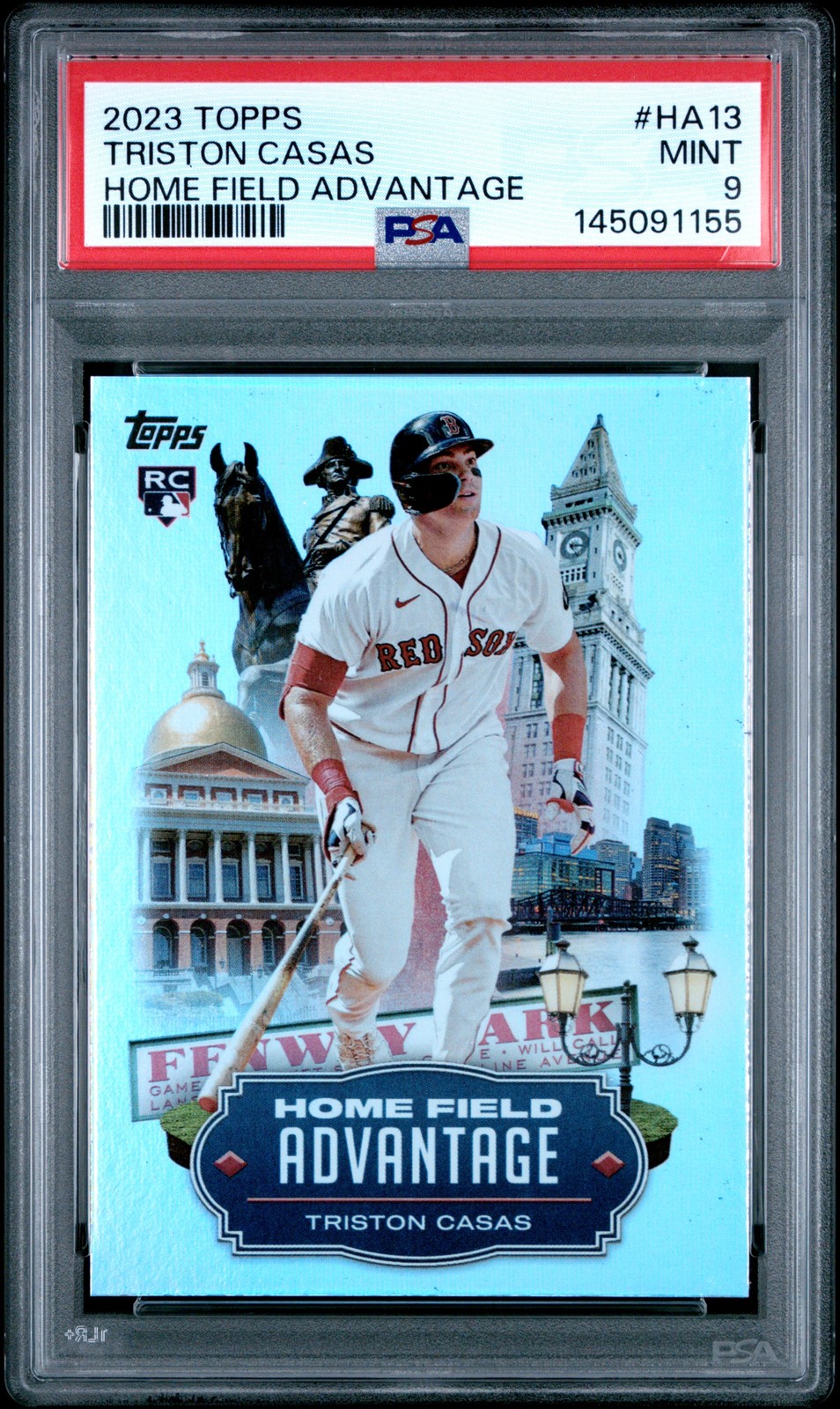 2023 Topps Home Field Advantage #HA13 Triston Casas Home Field Advantage PSA 9