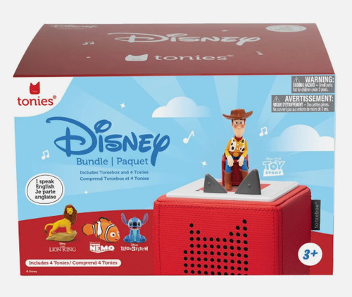 Tonies Red Disney Bundle - Woody, Simba, Nemo and Stitch **OPEN BOX NEW**