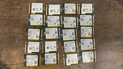 20pcs 2230 NVMe M.2 SSD 512GB   100% Health, Low Hours, Major Brand New Pulls