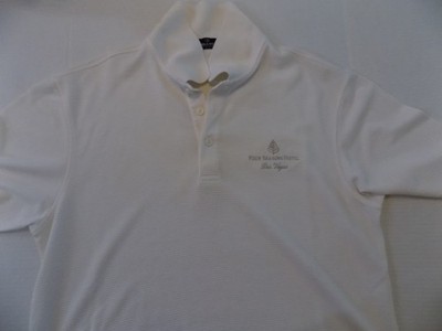 Bugatchi Four Seasons Hotel Las Vegas Golf Shirt Adult Large Rayon/Poly HTF