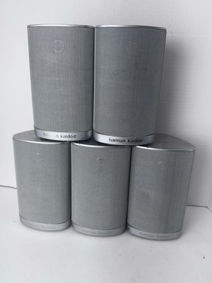 Harman Kardon Home Theater Speakers No Chords A Lot Of Five Gray Standing