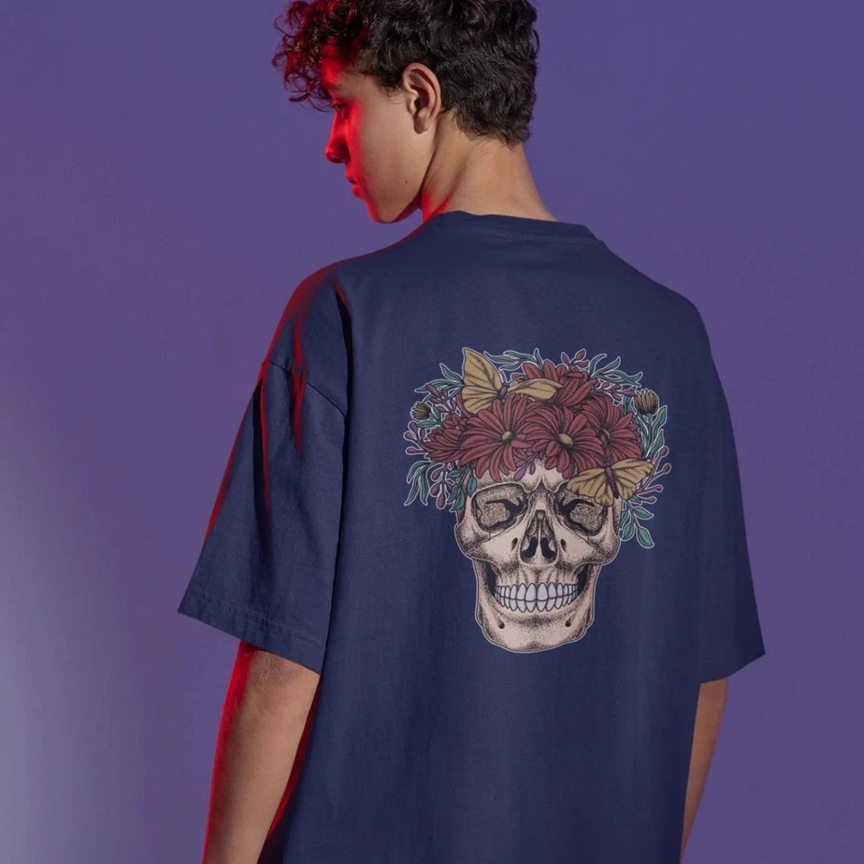 Men's Oversized streetwear back print T-Shirt