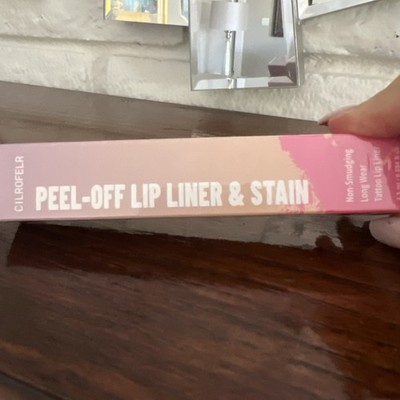 Cilrofelr Peel Off Lip Liner Stain, Long Wear Tattoo with Nude Pink  Sealed Box