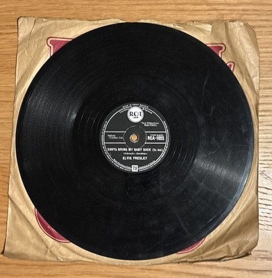 Elvis Presley - Santa Bring My Baby Back (To Me) ORIG UK RCA 78 RPM