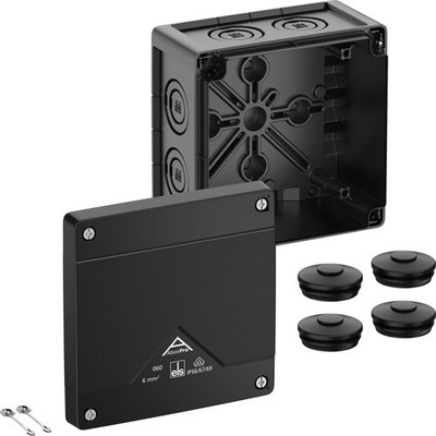 Spelsberg Abox Pro 060-L/sw Abzweigkasten IP66/IP67/IP69 schwarz 127x127x75mm