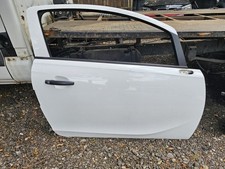 VAUXHALL CORSA E FRONT DOOR DRIVER RIGHT SIDE 3 DOOR PAINT CODE WHITE Z40R
