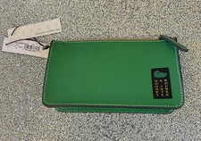 Dooney & Bourke Emerald Green Small Leather handbag Wristlet Clutch The Canvas C