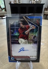2024 Bowman - Chrome Prospect Mega Box Autographs Jack Hurley #BMA-JHU Blue...