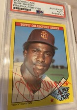 Tony Gwynn PSA Authentic Autograph HOF! Padres Legend! Giant Red Ink Auto 1/1