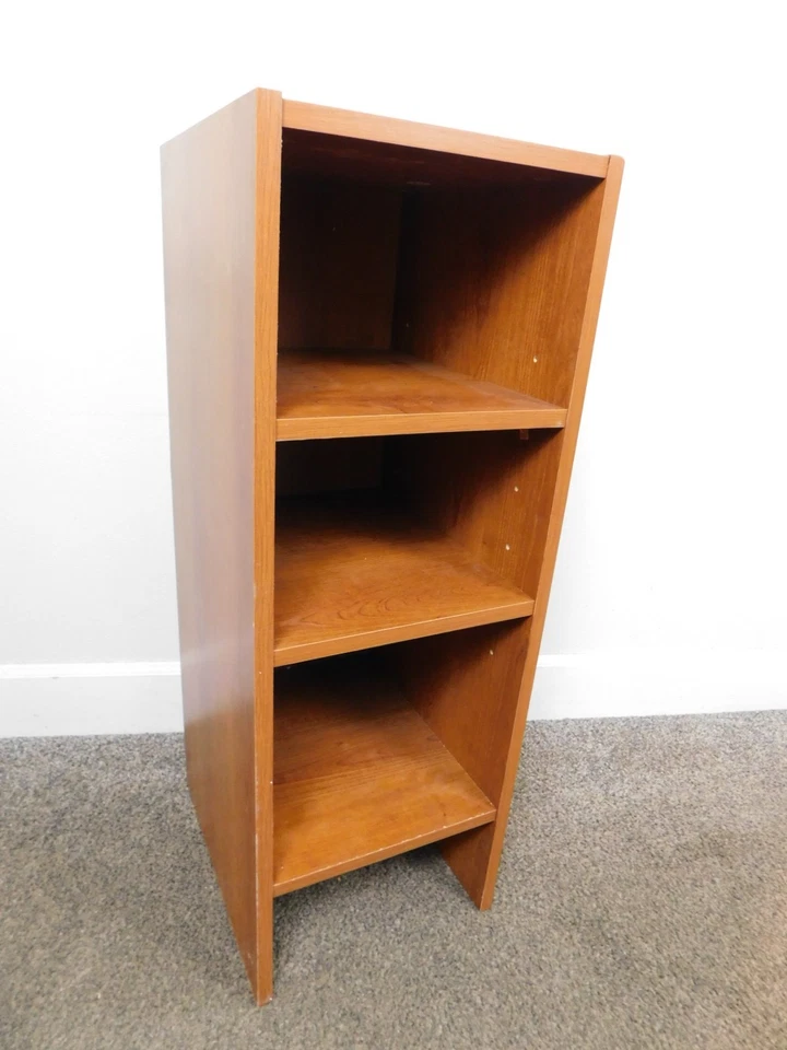 Bonito TALLA 33T x 12W Danés MCM Estilo Teca Librería Estantes Nicho Soporte Pedestal! Foto 2 de 4