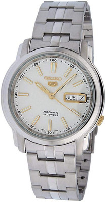 Men's Silver Automatic Watch - Stainless Steel Bracelet SNKL77K1