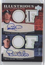 2007 Black Illustrious Dual Materials 48/50 Brian Giles Aaron Rowand Auto 0v1