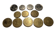 Rare 12 pcs Ukraine 1 Hryvnia 25 & 50 kopeks Coin Collection LOT