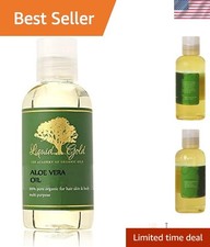 4 oz Organic Aloe Vera Oil - Cold Pressed for Ultimate Skin and Hair Nourishment